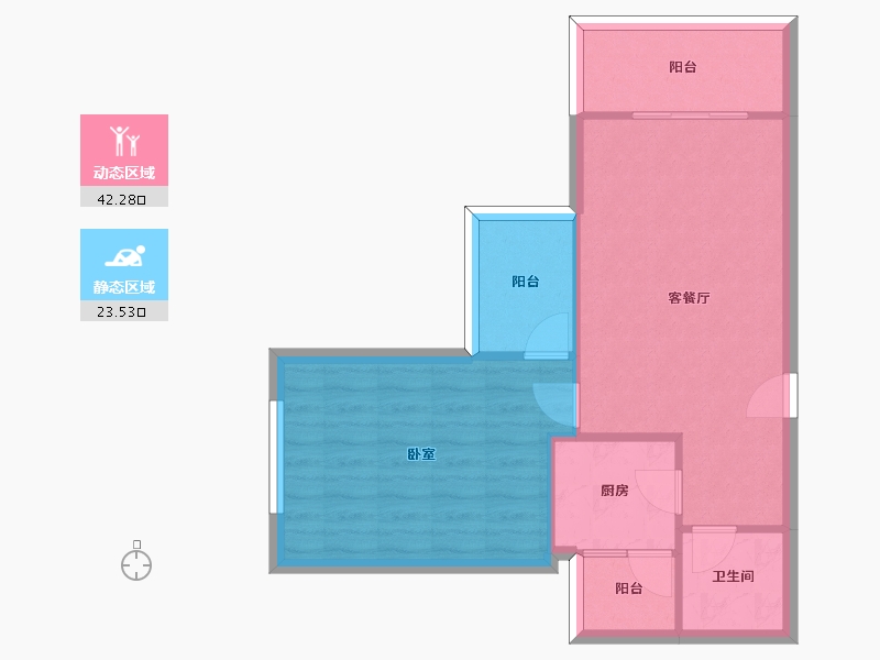 四川省-成都市-优品道-59.55-户型库-动静分区