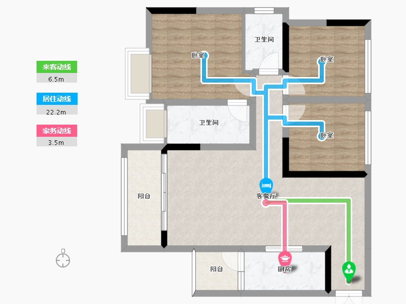 贵州省-毕节市-盛世国际-87.06-户型库-动静线