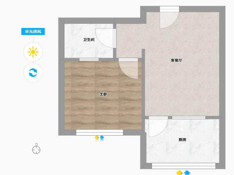 河北省-石家庄市-建明小区-32.03-户型库-采光通风