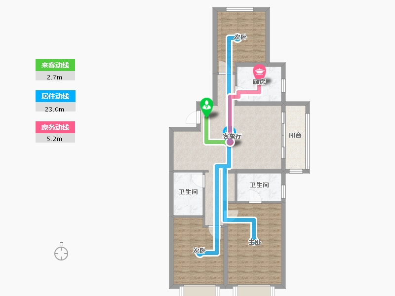 山西省-太原市-当代城moma-87.81-户型库-动静线