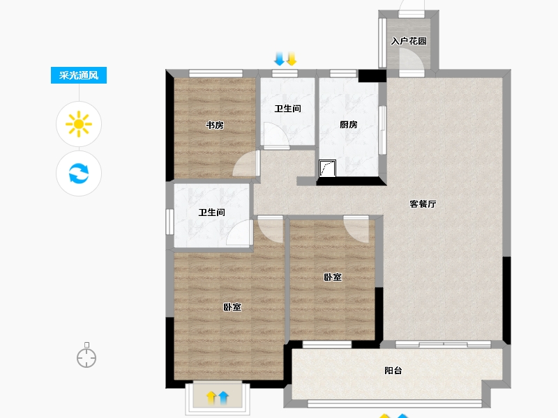 江西省-上饶市-状元府-93.51-户型库-采光通风