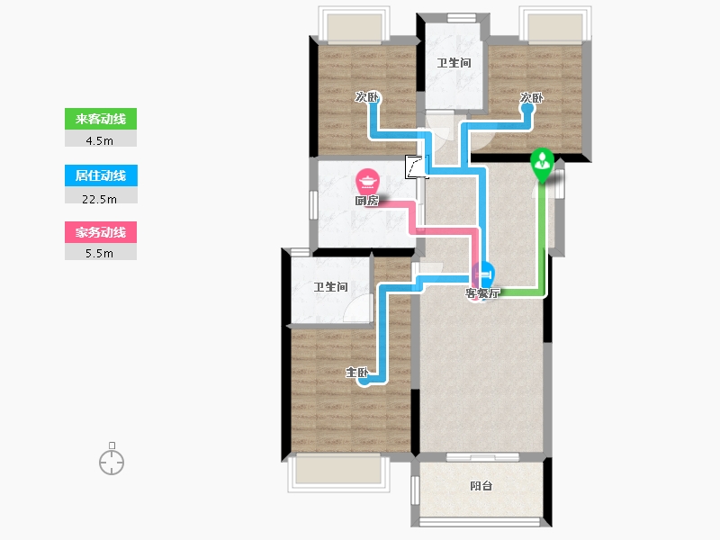 湖北省-黄石市-保利时代-81.00-户型库-动静线