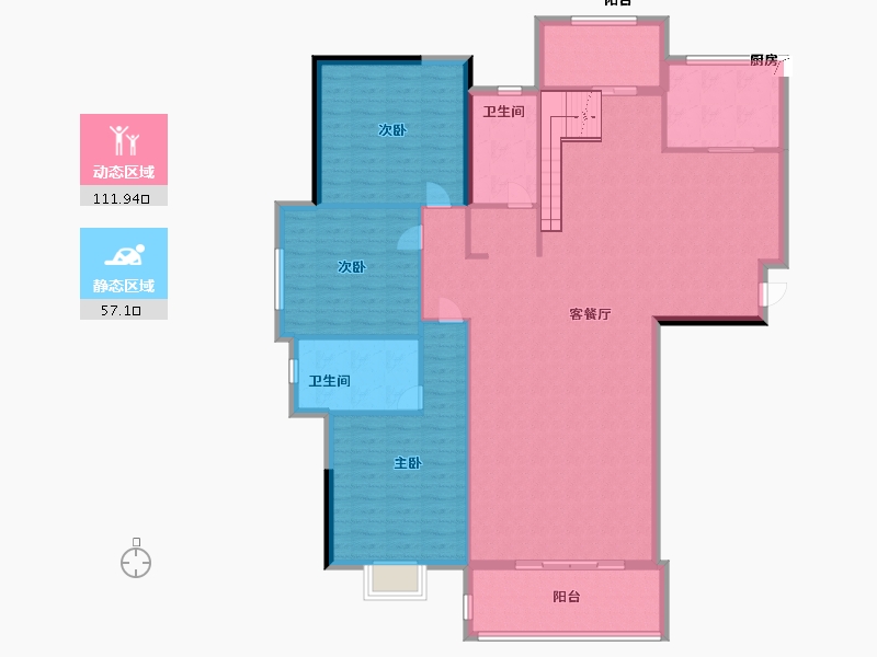 福建省-泉州市-湖东花苑-156.00-户型库-动静分区