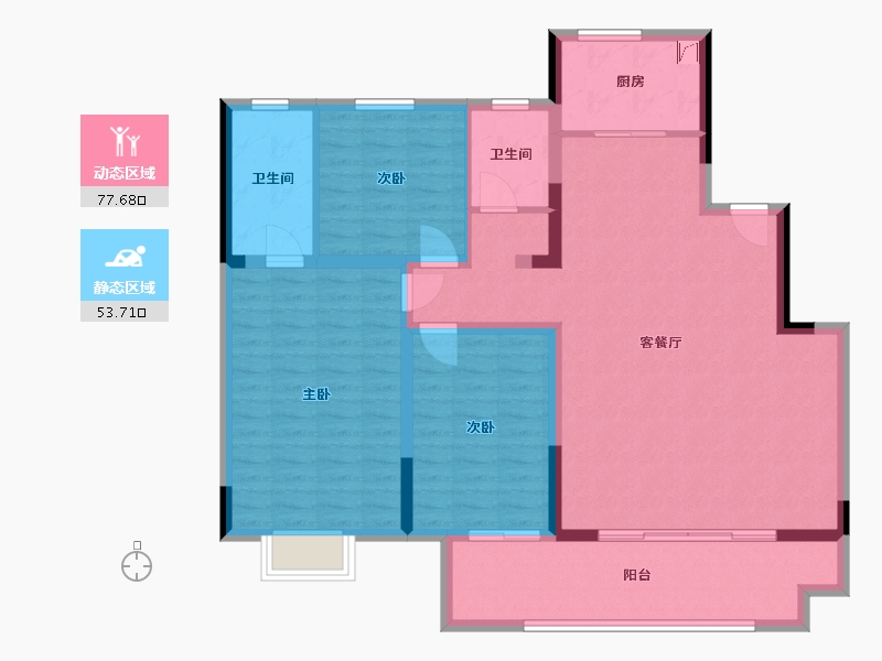 河南省-安阳市-兰庭华府-119.00-户型库-动静分区