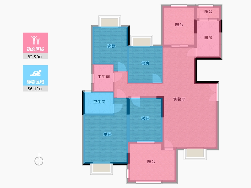 广东省-深圳市-公园大地-124.52-户型库-动静分区