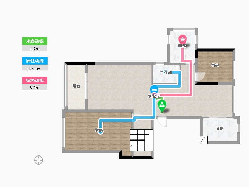 江苏省-苏州市-华发公园首府-103.03-户型库-动静线