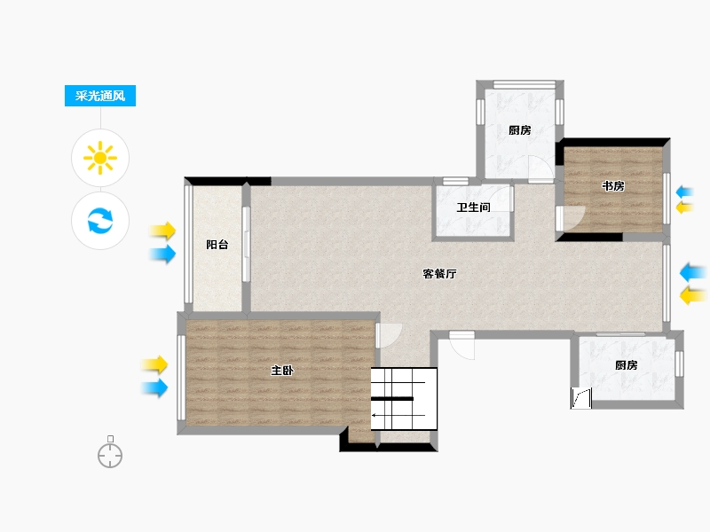 江苏省-苏州市-华发公园首府-103.03-户型库-采光通风