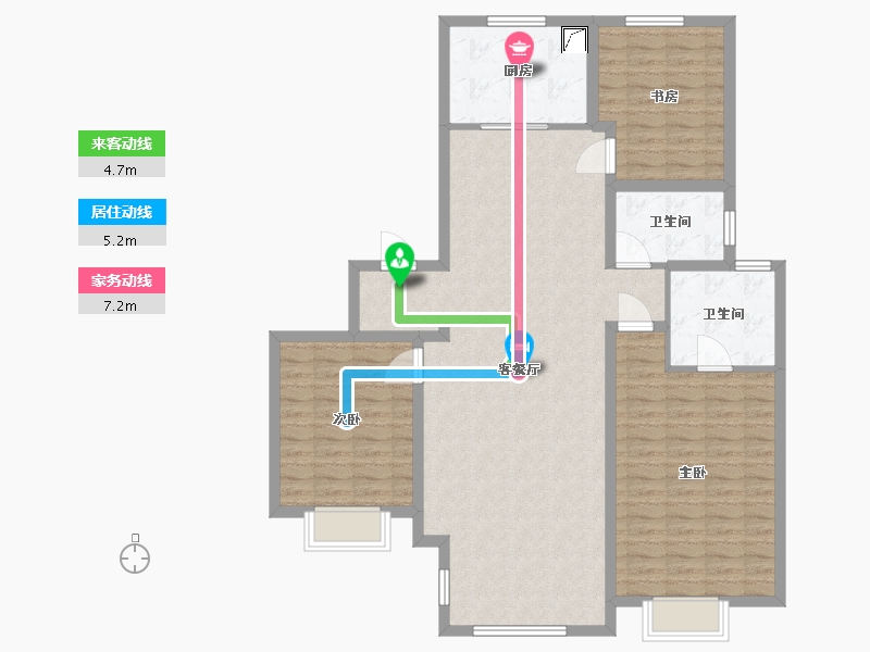 山西省-太原市-新城吾悦首府-119.58-户型库-动静线