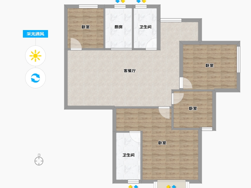 湖南省-株洲市-第四代住房未来社区-97.36-户型库-采光通风