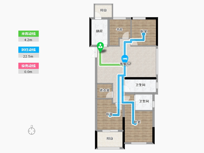 浙江省-丽水市-晶茂小区-103.03-户型库-动静线