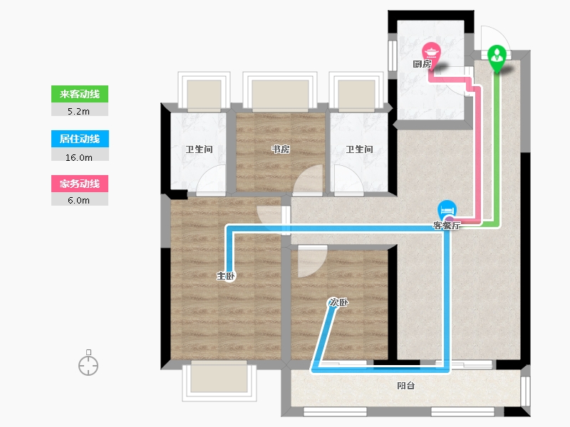 湖北省-武汉市-金拓银湖时代-70.27-户型库-动静线