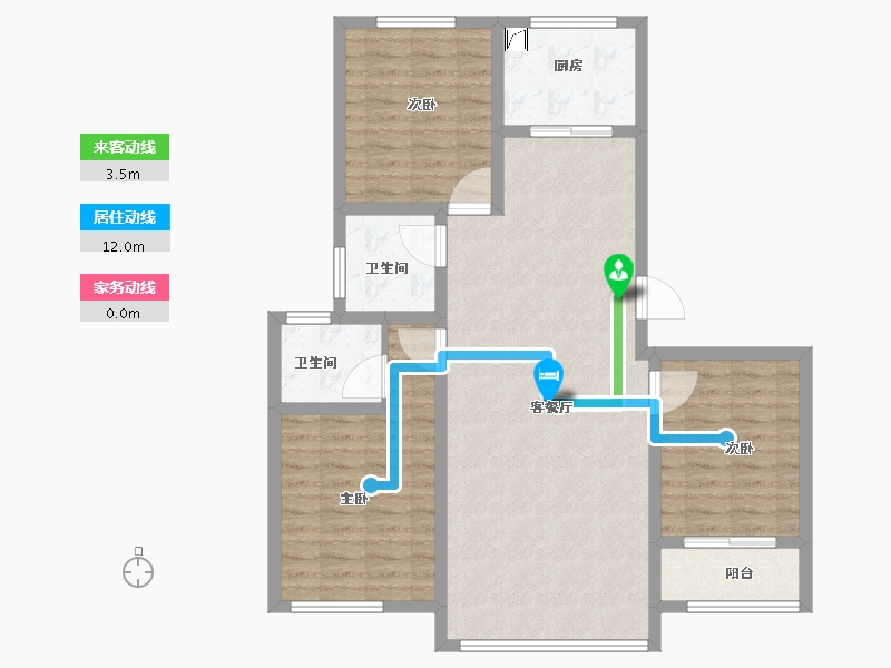 陕西省-宝鸡市-宝鸡如园-98.01-户型库-动静线