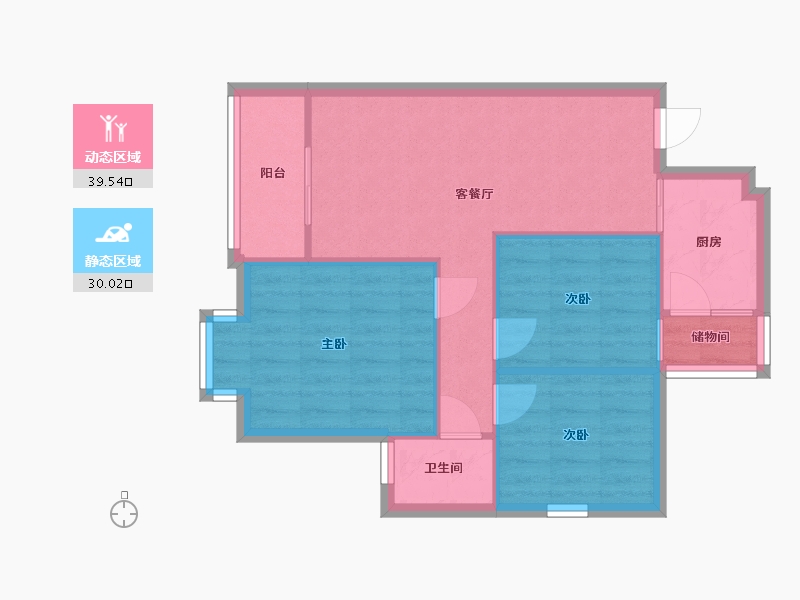 广东省-湛江市-福民小区-62.67-户型库-动静分区