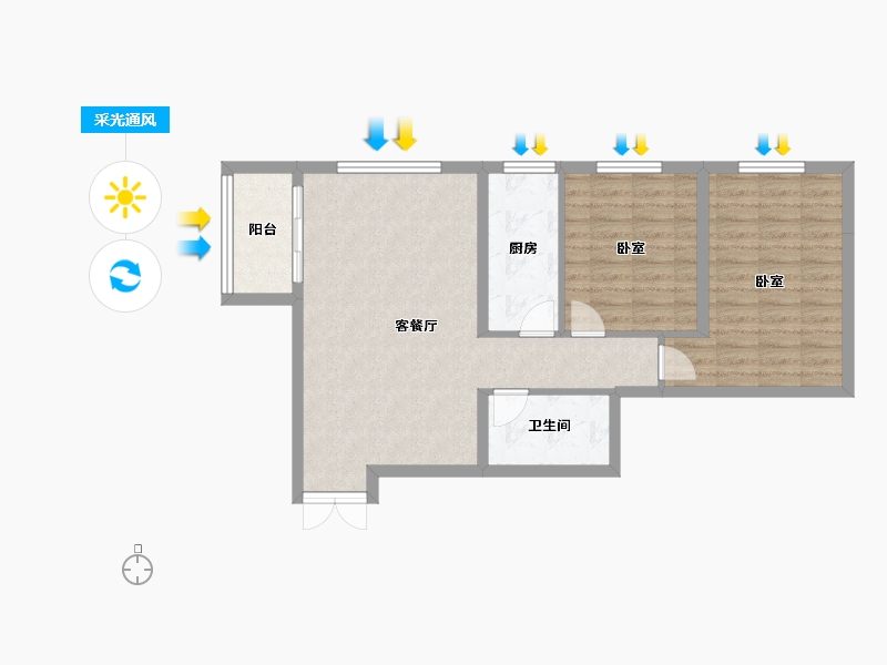 甘肃省-兰州市-西北民族大学-74.33-户型库-采光通风