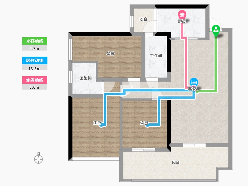 四川省-绵阳市-明御西城-91.90-户型库-动静线