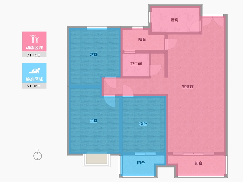 河南省-三门峡市-九玺台-110.00-户型库-动静分区