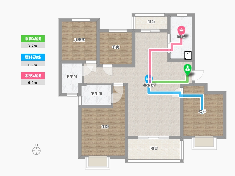 江西省-南昌市-保利和光-103.11-户型库-动静线