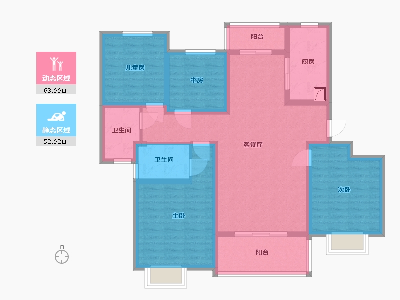 江西省-南昌市-保利和光-103.11-户型库-动静分区