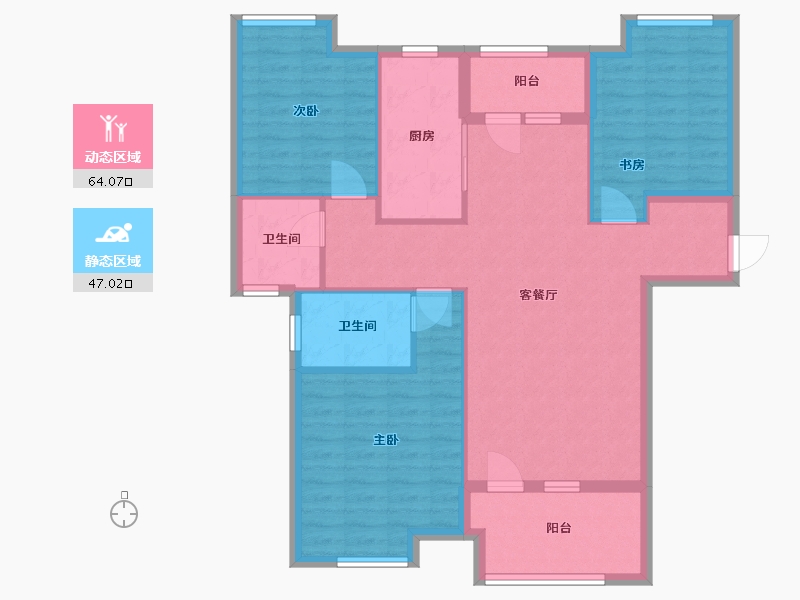 河北省-唐山市-铂悦山-99.99-户型库-动静分区