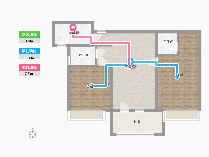 河北省-唐山市-铂悦山-77.60-户型库-动静线