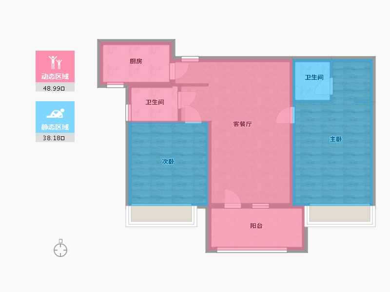 河北省-唐山市-铂悦山-77.60-户型库-动静分区