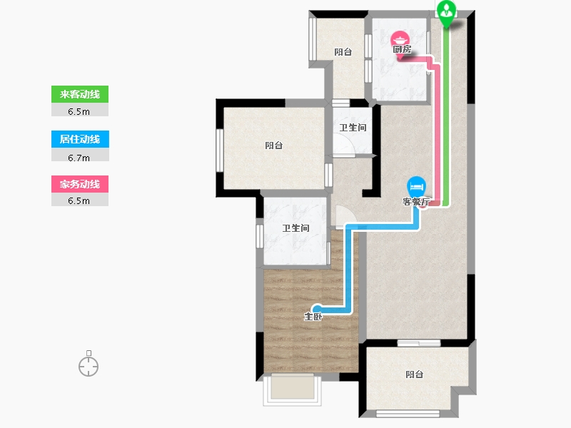 四川省-乐山市-恒邦紫云府-75.30-户型库-动静线