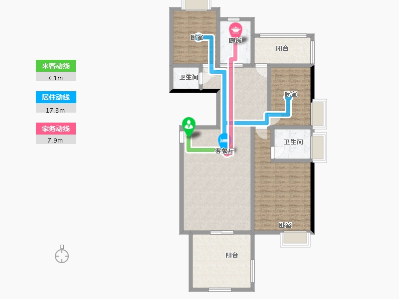 广东省-汕头市-中信华庭-120.30-户型库-动静线