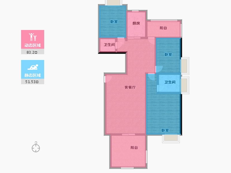 广东省-汕头市-中信华庭-120.30-户型库-动静分区