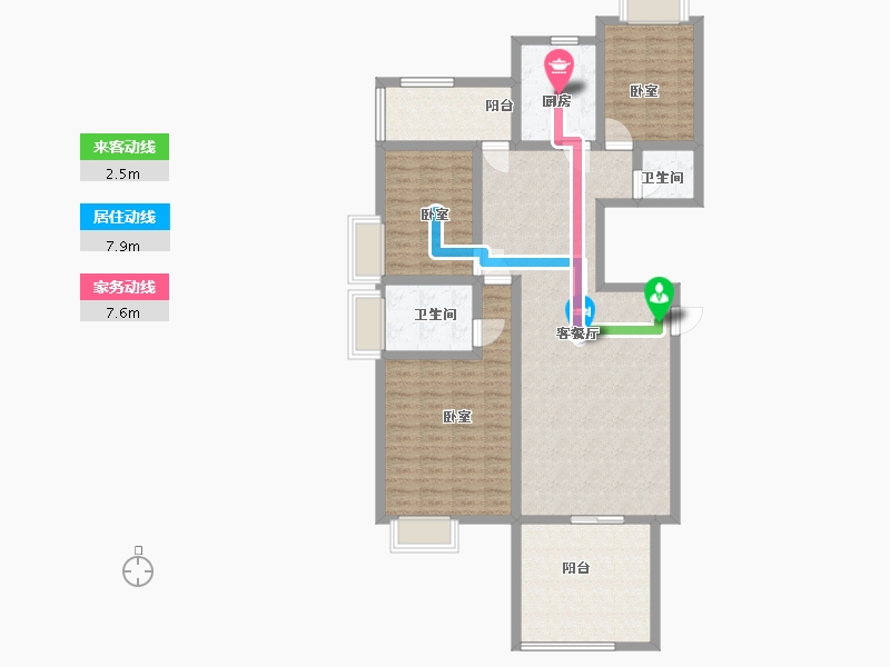 广东省-汕头市-中信华庭-120.52-户型库-动静线