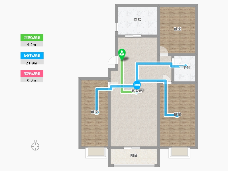 甘肃省-定西市-建新广场商住综合楼-113.24-户型库-动静线