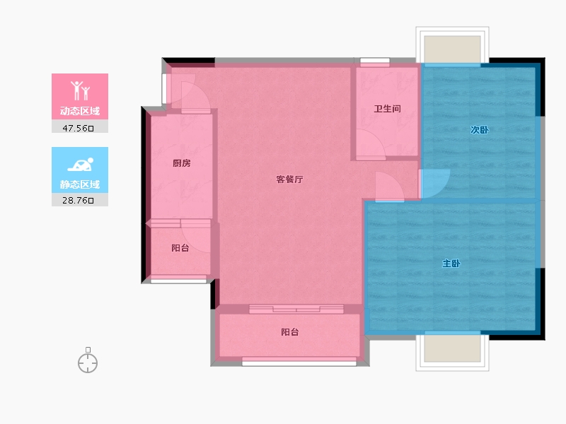 广东省-东莞市-商道8号-69.21-户型库-动静分区