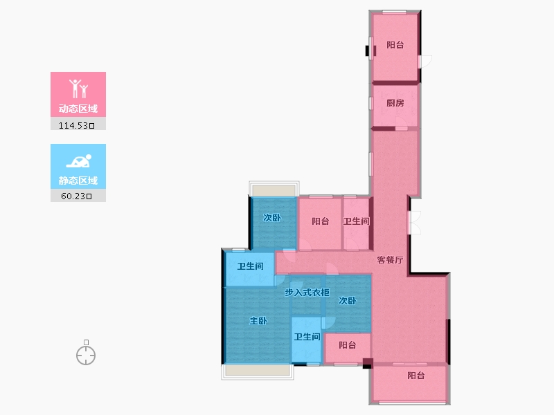 广东省-梅州市-壹江南-157.30-户型库-动静分区