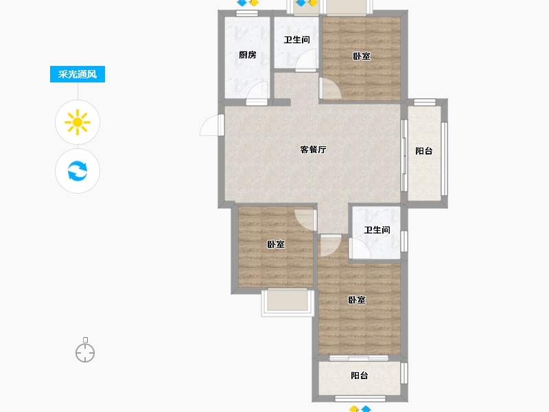 福建省-宁德市-东湖-78.97-户型库-采光通风