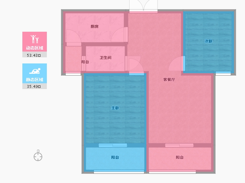 河南省-洛阳市-香山19号-79.01-户型库-动静分区