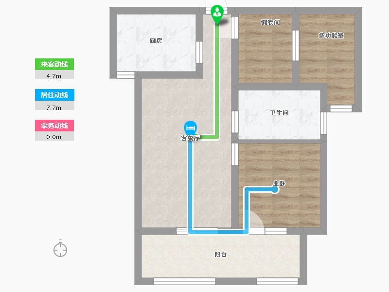 河北省-唐山市-勒泰城-59.20-户型库-动静线