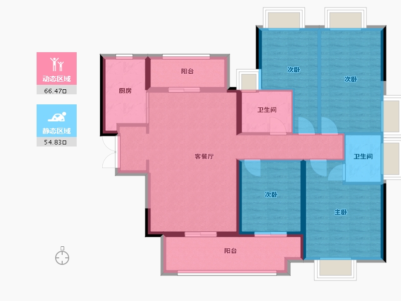 广东省-湛江市-南山壹号-109.01-户型库-动静分区