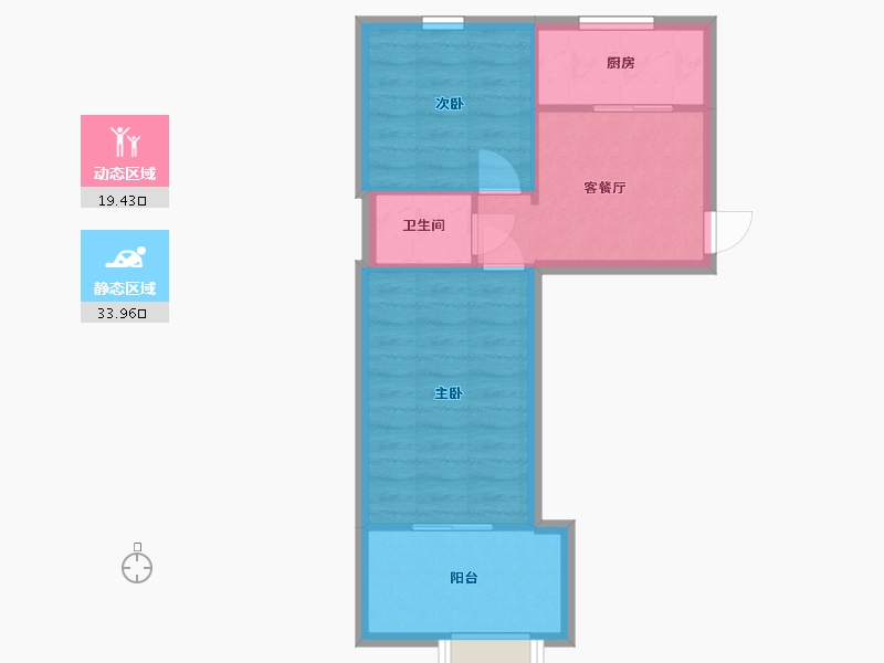 陕西省-西安市-交大口腔医院家属院-47.84-户型库-动静分区