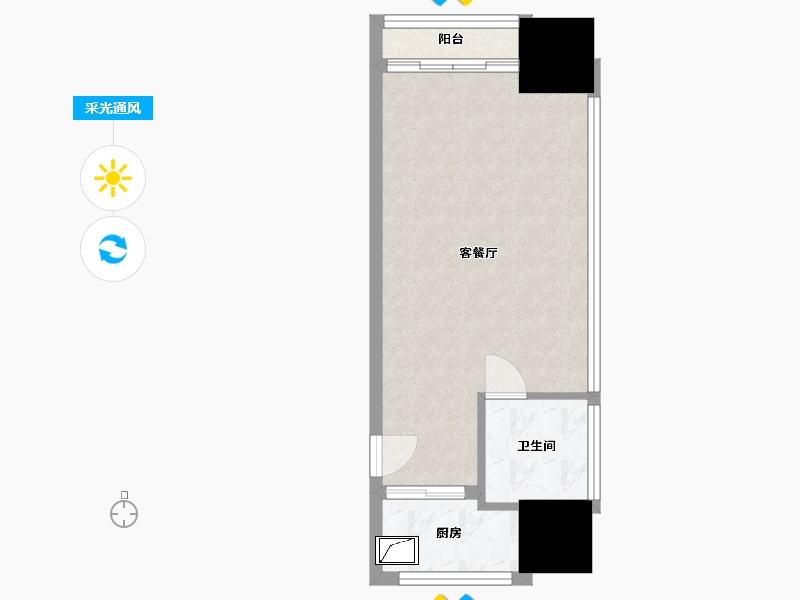 广东省-东莞市-倾城典范-36.25-户型库-采光通风