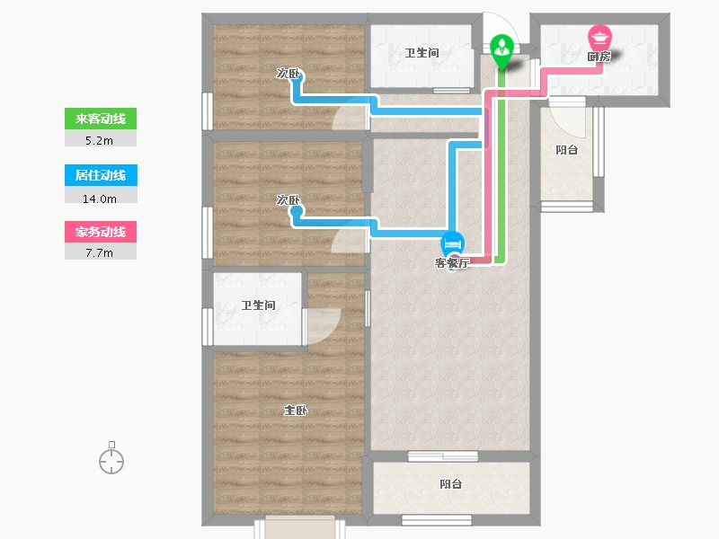 云南省-昆明市-国福现代城-80.80-户型库-动静线