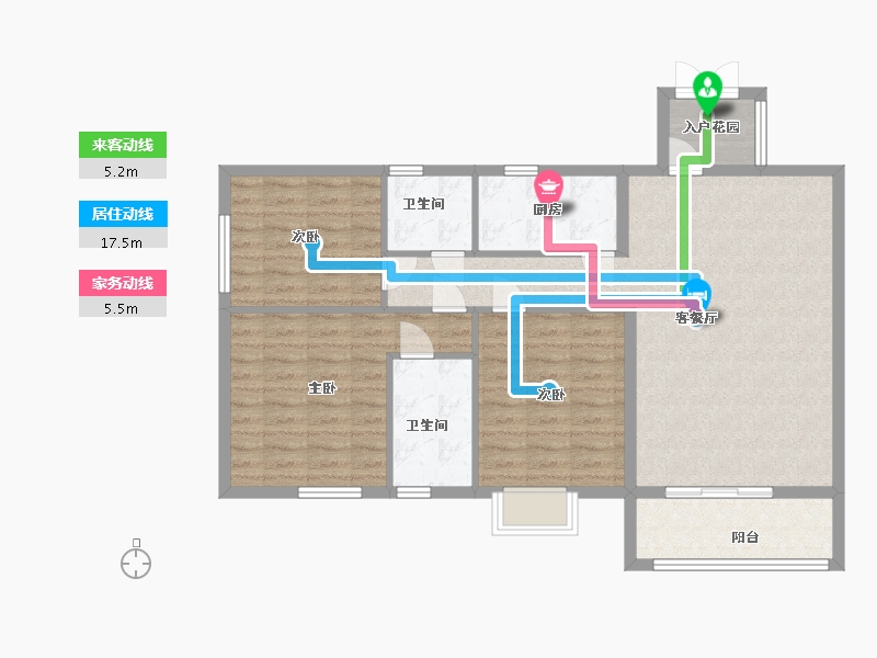 云南省-昆明市-国福现代城-97.70-户型库-动静线