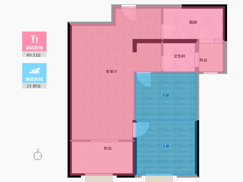 河南省-焦作市-万隆·清水湾-76.00-户型库-动静分区