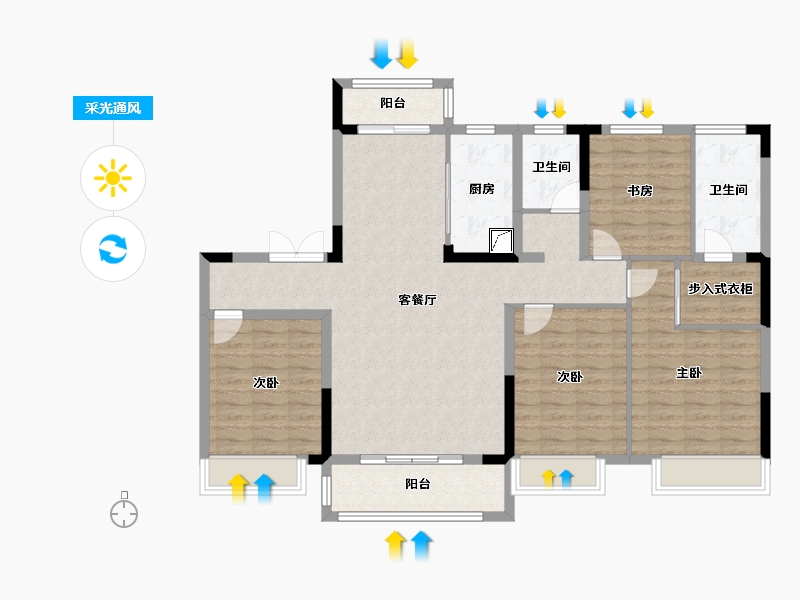 河南省-商丘市-珍宝岛-119.62-户型库-采光通风