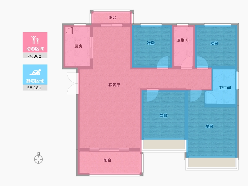 河南省-开封市-永旺城-120.55-户型库-动静分区