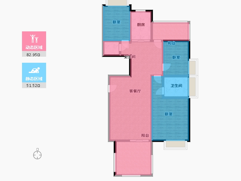 广东省-汕头市-中信华庭-120.35-户型库-动静分区