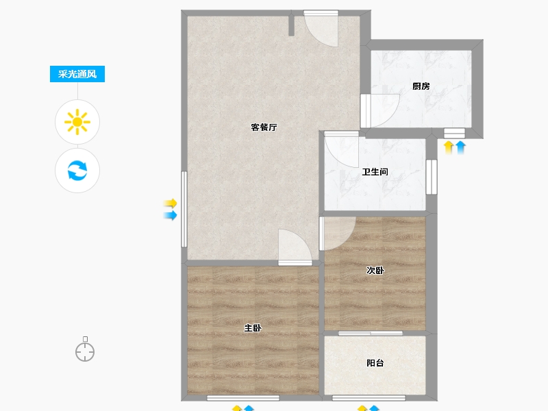 山东省-济南市-华山安置一区-45.51-户型库-采光通风