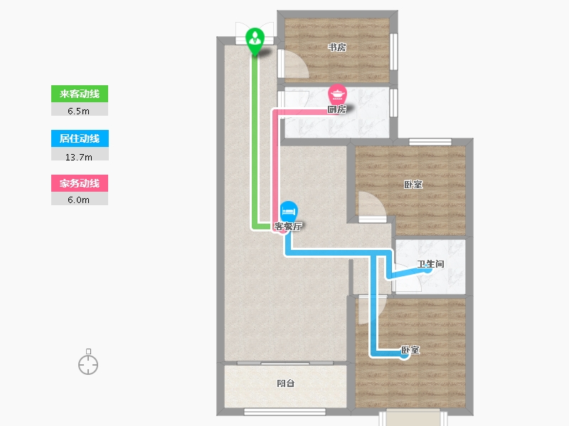 山东省-菏泽市-中达诚府-82.00-户型库-动静线