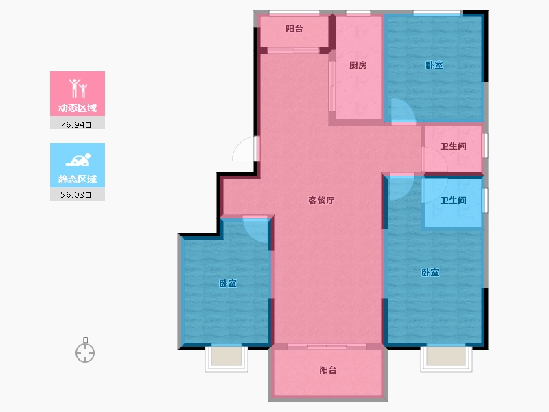 河南省-许昌市-中原府西苑-119.99-户型库-动静分区