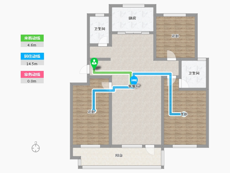 山东省-潍坊市-城市金典-124.40-户型库-动静线