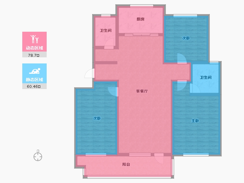 山东省-潍坊市-城市金典-124.40-户型库-动静分区