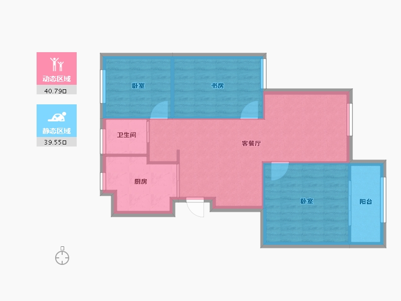 浙江省-宁波市-风水茗苑-73.02-户型库-动静分区